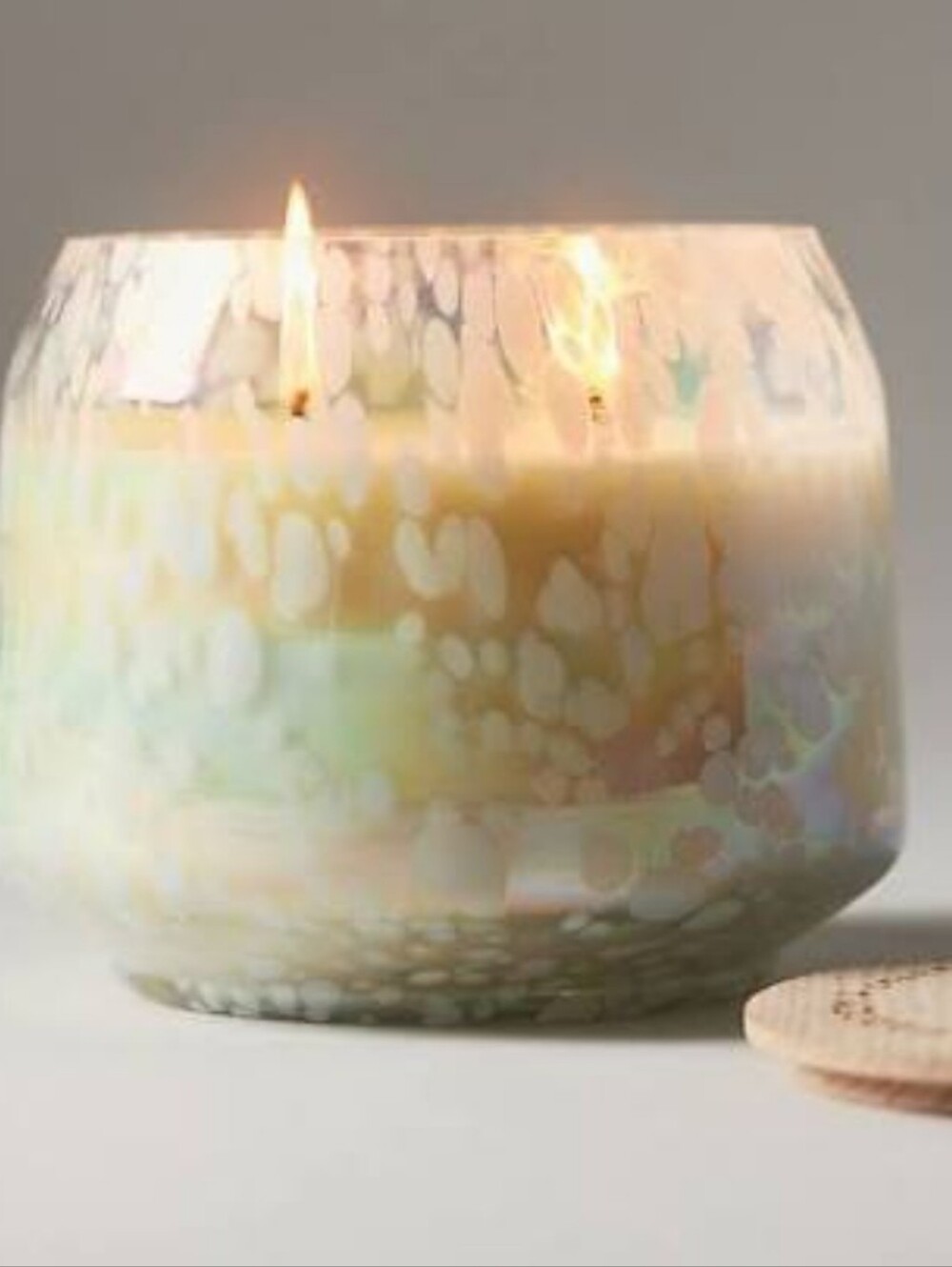 New The Gather Candle by Anthropologie: Night Gardenia 2 Wick Artisan Glass